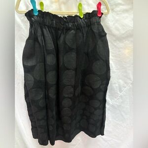 Comme des Garcons Elegant Black Polka Dot Skirt size S